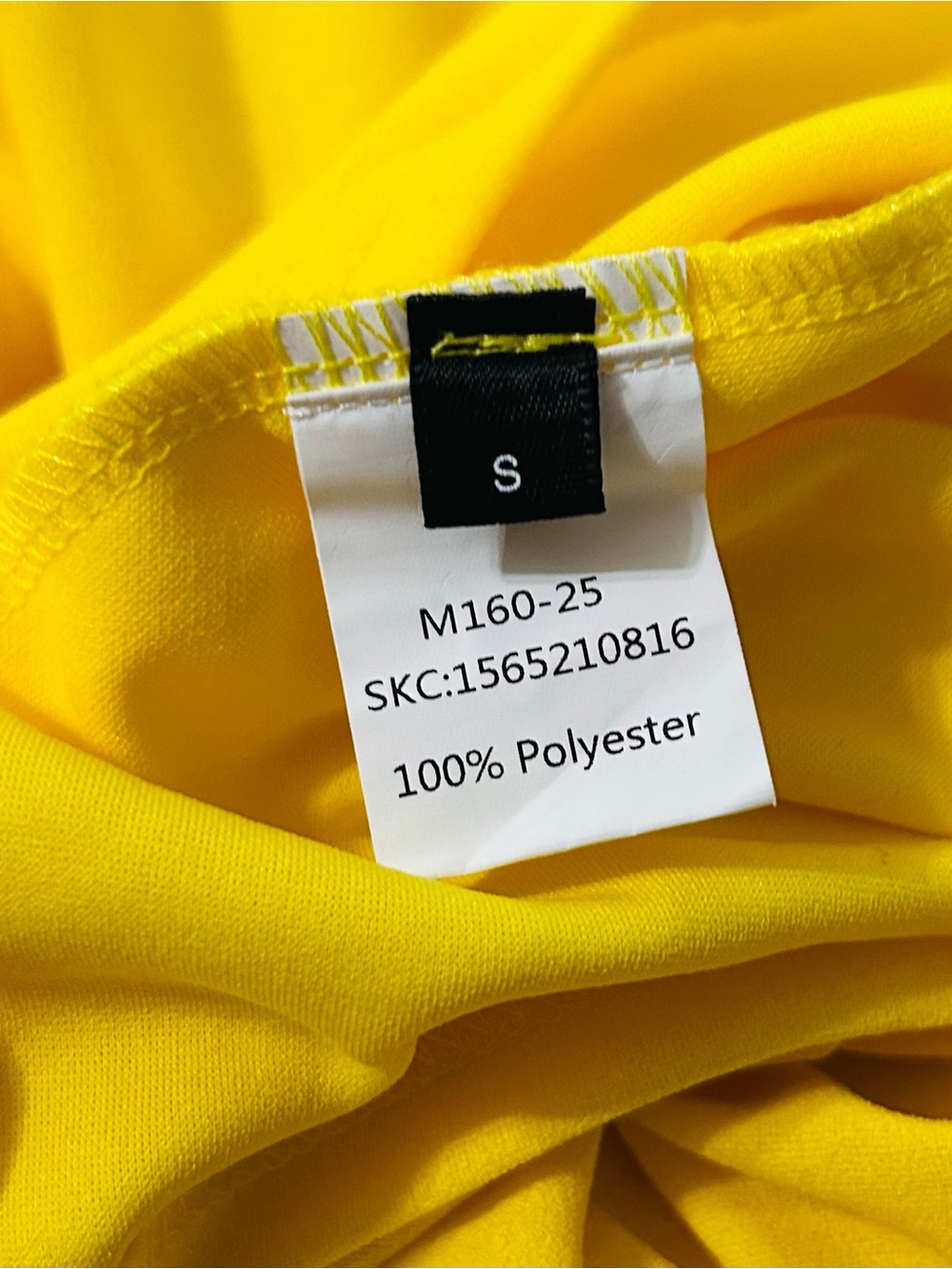 Bright Yellow Ruffle-Neck Summer Dress - Picture 14 of 15